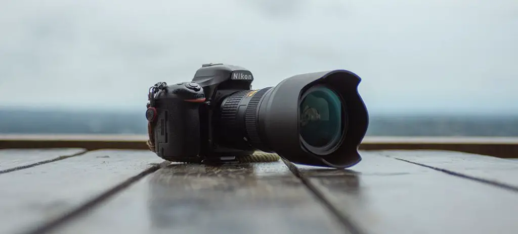 Nikon camera with lens