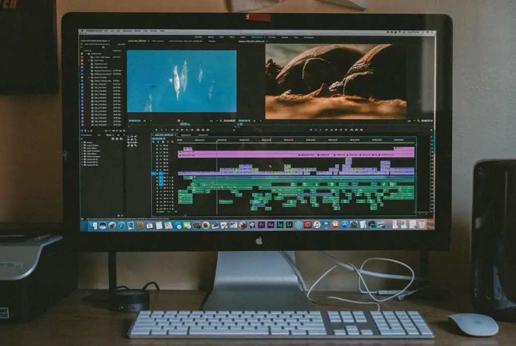 Editing video in iMac with Adobe Premier Pro