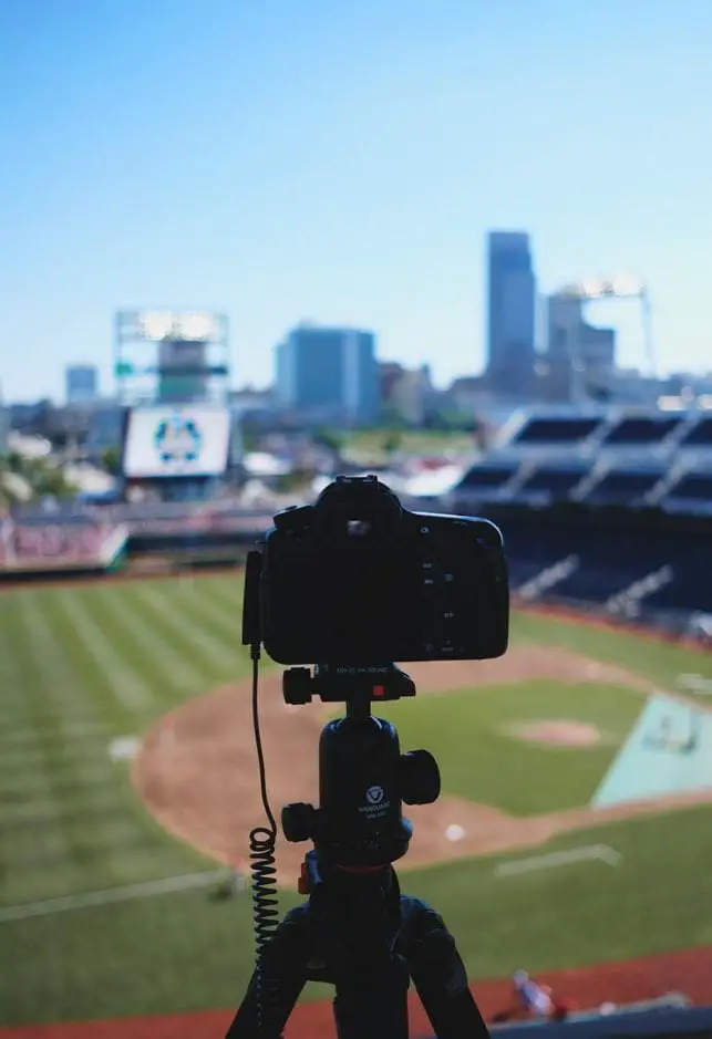Capturing a football field with a sports camera