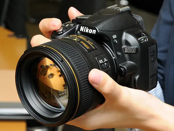 Nikon camera with a bokeh lens