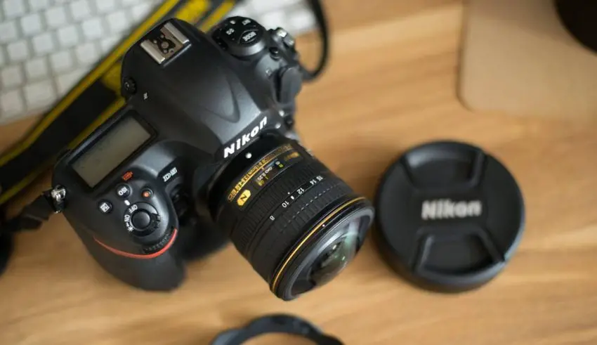 Top View of Nikon Camera