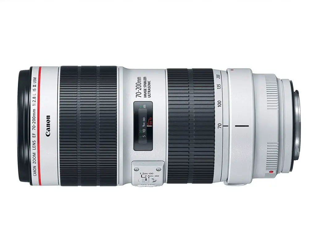 Canon EF-S Lens with white background