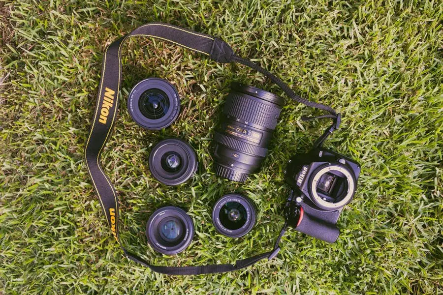 Nikon camera and its lenses