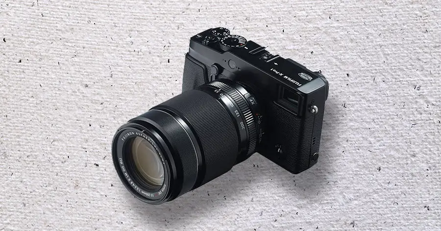 Fujifilm lens on camera