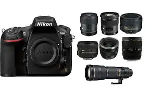 Nikon camera with multiple lenses