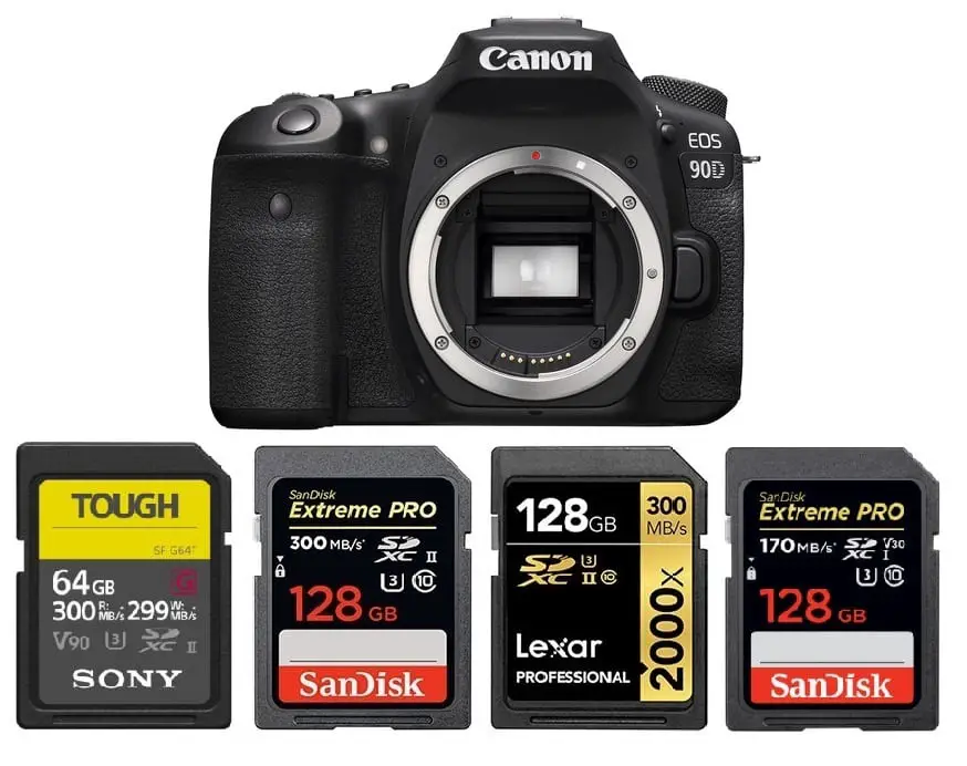 canon 80d memory cards