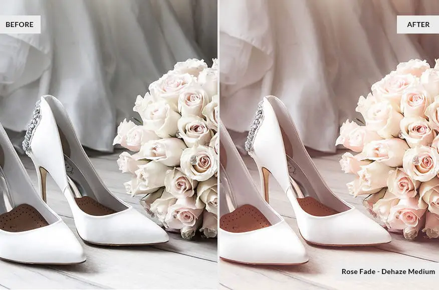 white wedding shoes and white flower