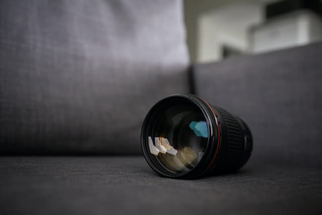 nikon fisheye lens on the couch