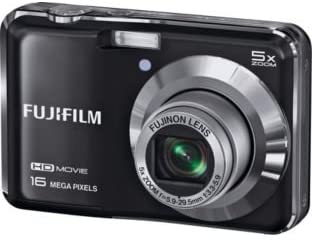 black Fujifilm Finepix AX660 on a white background