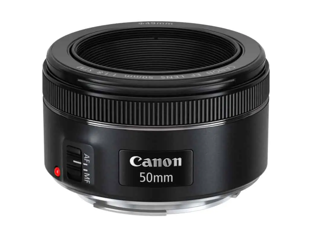 black Canon Lens with white background