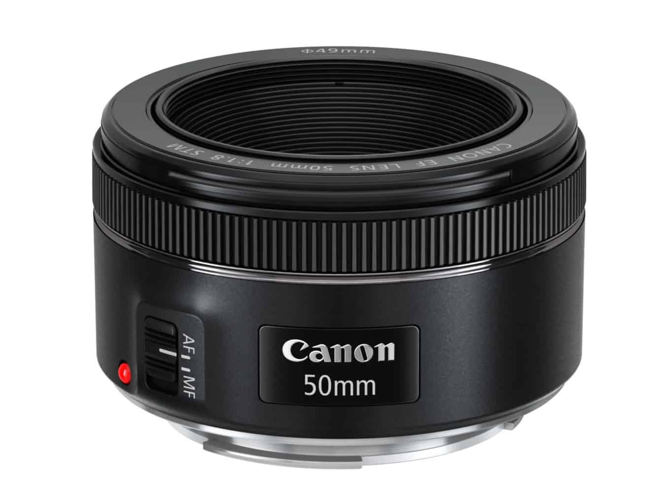 black Canon Lens with white background