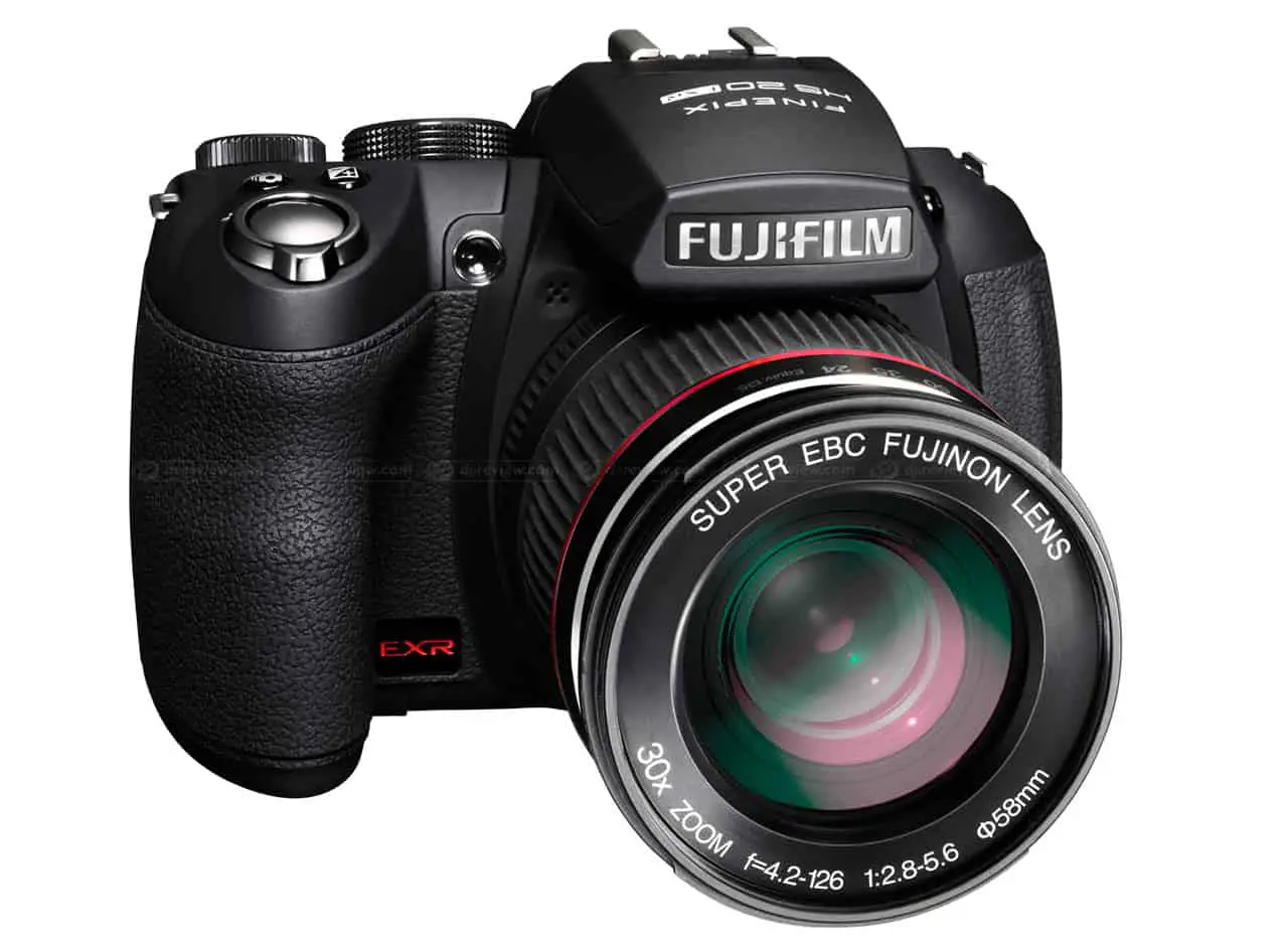 black Fujifilm Finepix HS20EXR camera