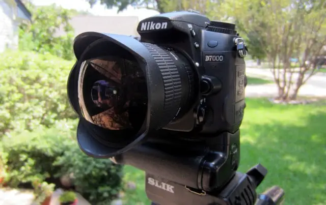 black rokinon camera on outdoor
