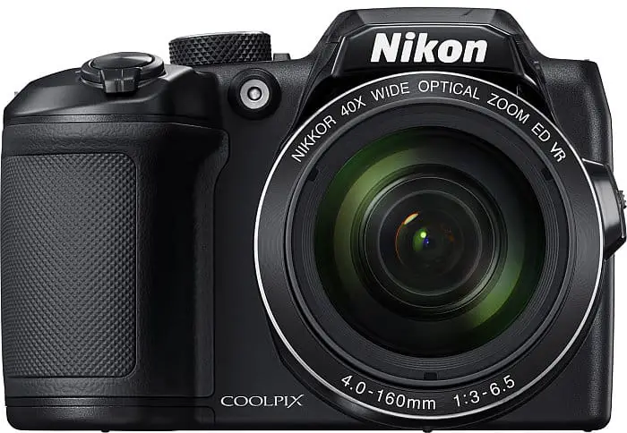 black Nikon Coolpix B500 camera