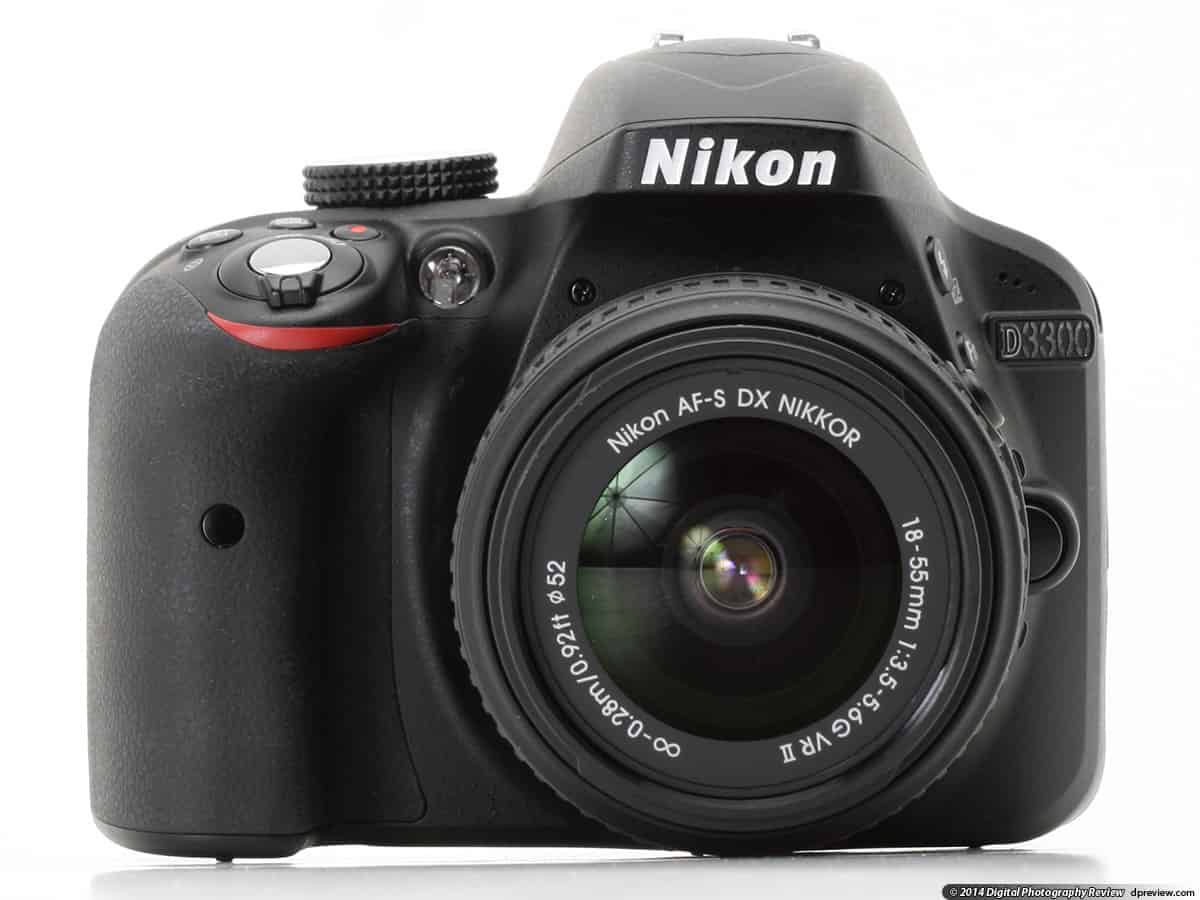 black Nikon D3300 camera