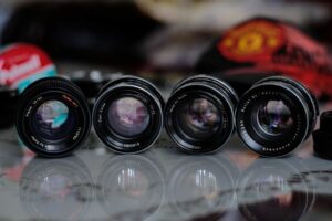Different types of camera lenses