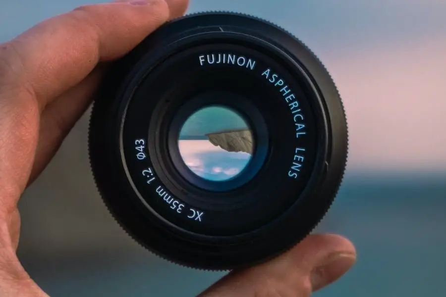 An close-up image of 35mm lens
