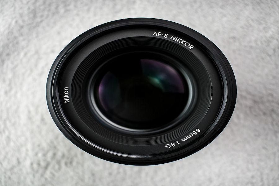 A close-up image of Nikkor lens