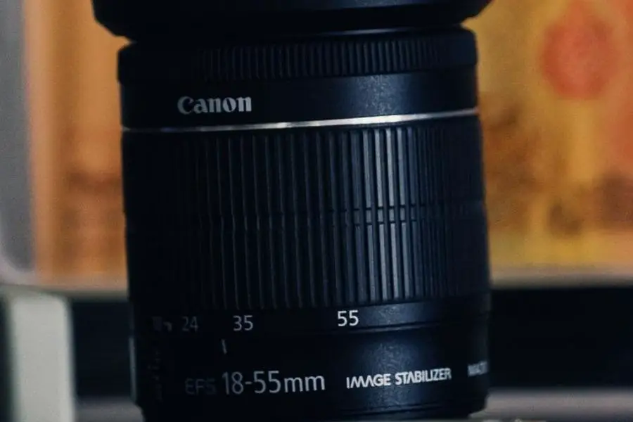An 18-55mm lens
