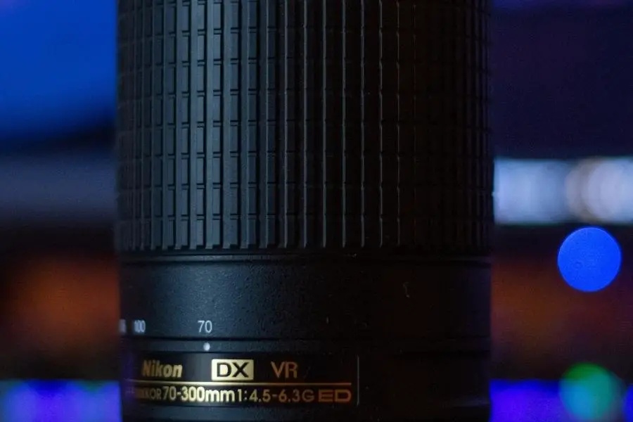A close-up image of Nikon 70-300mm