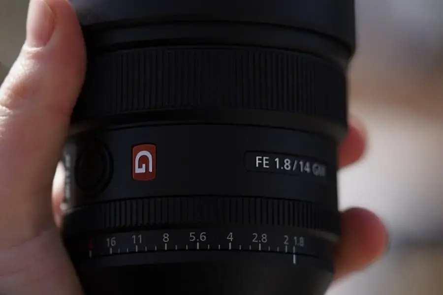 A close-up image of 1.8 lens