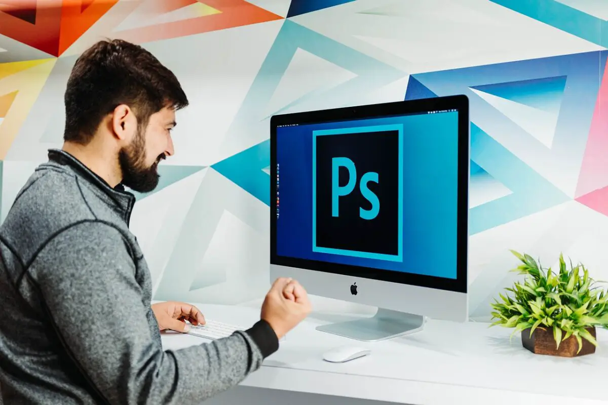 An image of Photoshop in iMac