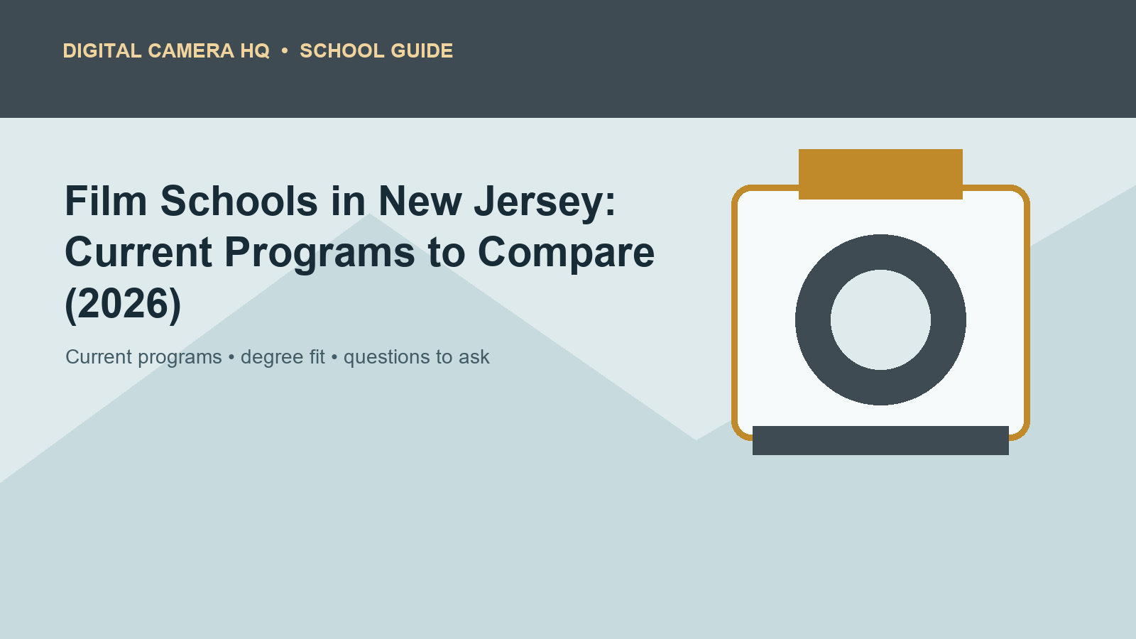 Film Schools in New Jersey: Current Programs to Compare (2026)